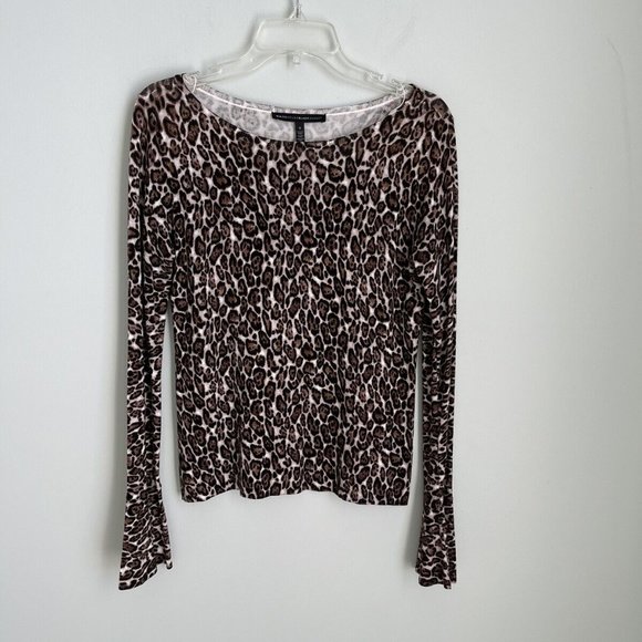 White House Black Market Sweaters - New White House Black Market Leopard Animal Print Bell Sleeve Sweater